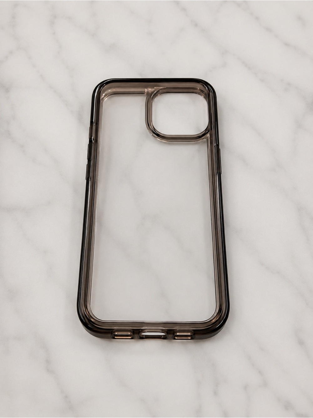Clear Smoke Transparent Protective Phone Case